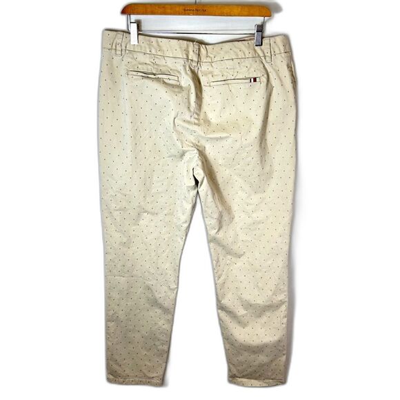 Tommy Hilfiger Hampton Tan "H" Pattern Stretch Slim Leg Chino Pants Size 16 - Picture 4 of 16